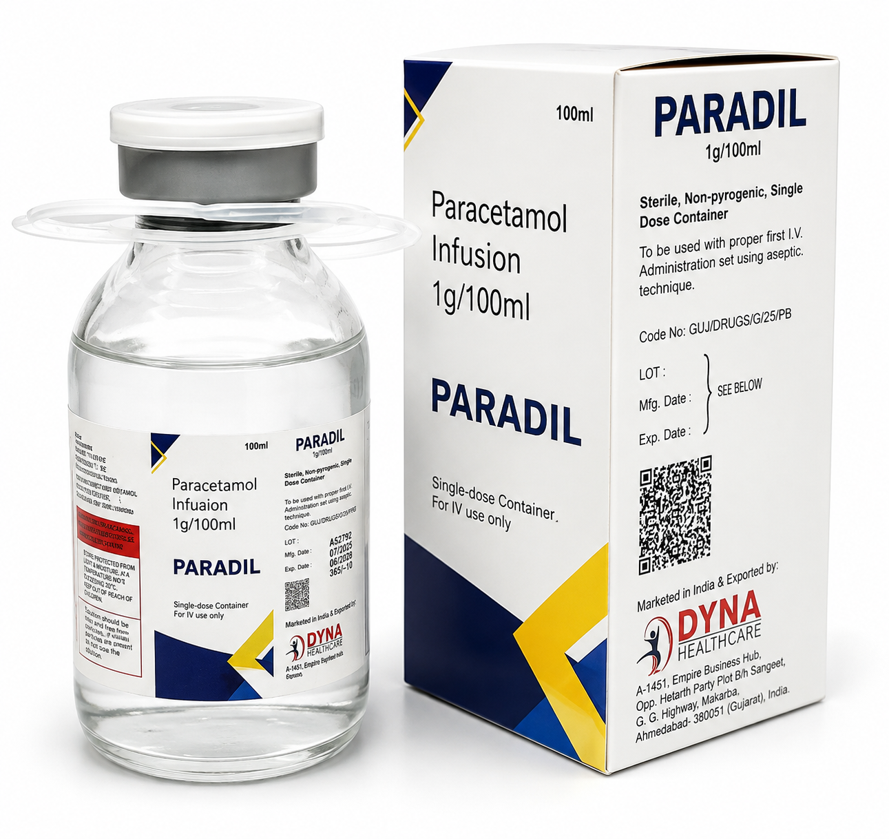 Paradil-1000 IV Paracetamol Injection