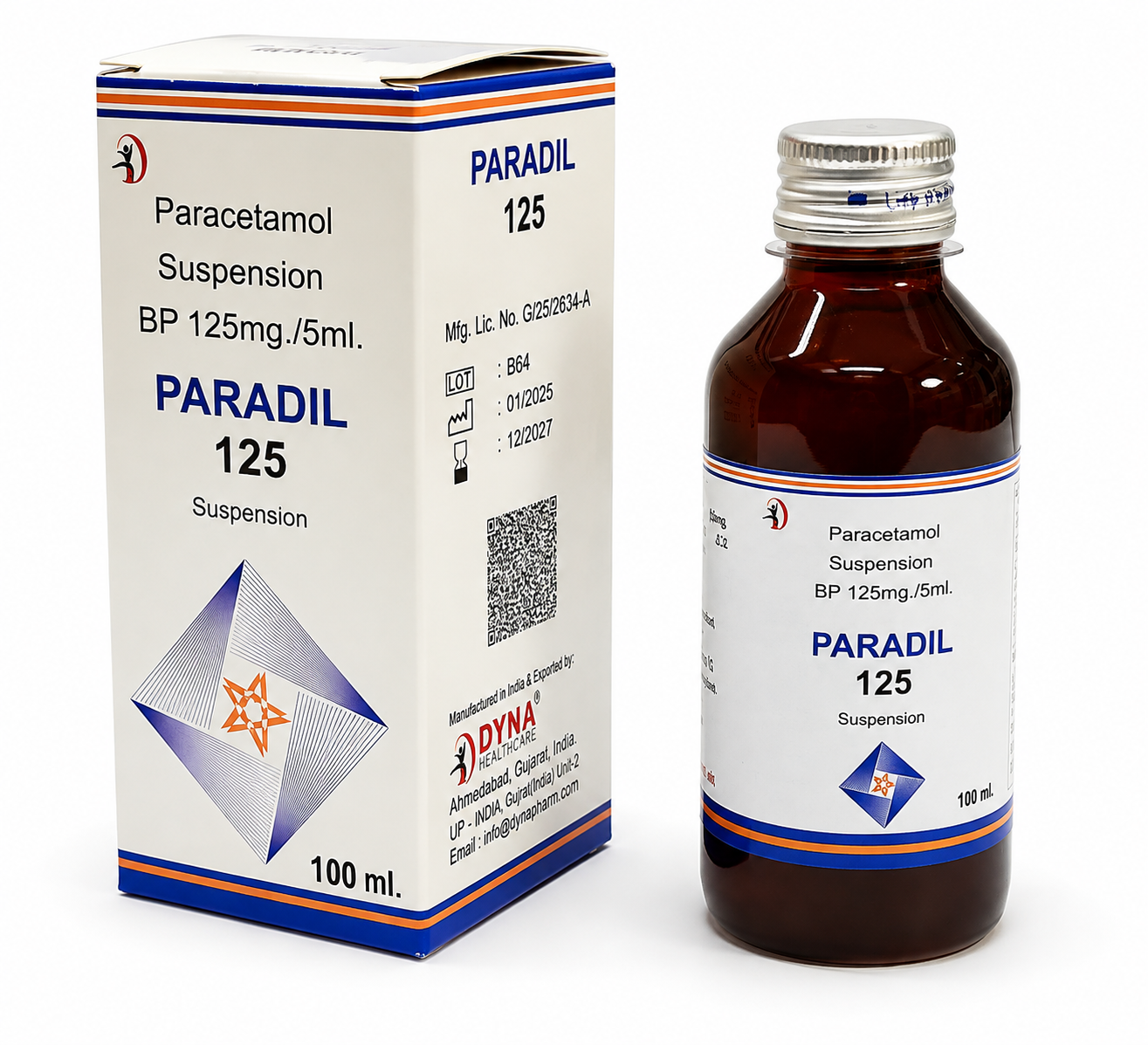 Paradil-125 Oral Suspension 100 mL
